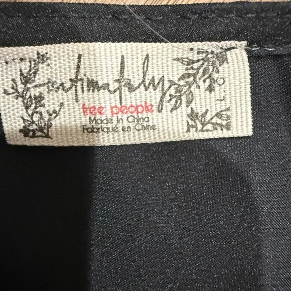 Free People Black Slip Dainty Midi Dress - Picture 3 of 5